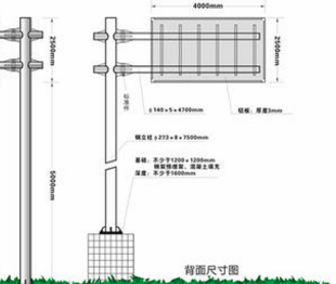 交通標志桿件結構